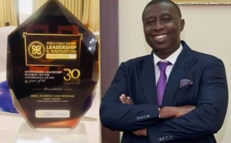 Hon. Patrick Yaw Boamah Receives Prestigious Award for Public Sector Governance