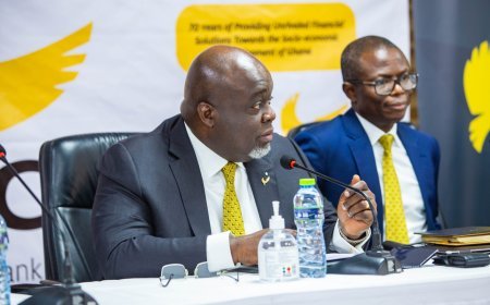 GCB Bank MD John Kofi Adomakoh Urges Ghanaians to Address Rising Loan Defaults