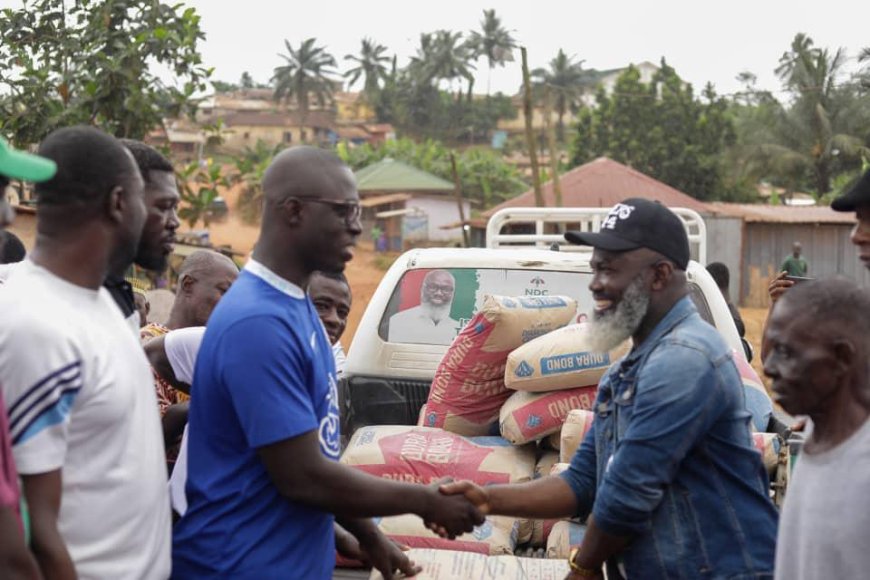 Sheikh Issah Salifu Taylor Donates 50 Bags of Cement to Brofoyedru Community for New Center