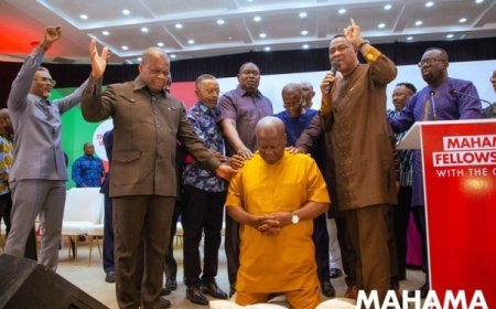 John Mahama meets Ghanaian Clergy for Spiritual Support Ahead of Elections