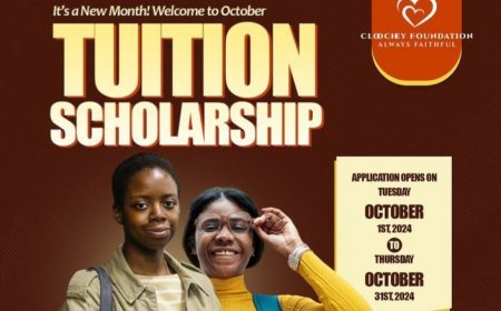 The Cloochey Foundation Tuition Scholarship for October 2024