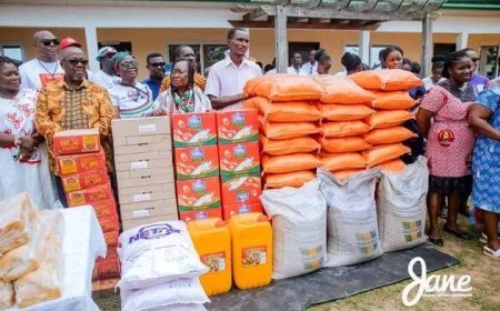 Prof Naana Jane Opoku-Agyemang Donates to Orphanage and Leprosarium on Birthday