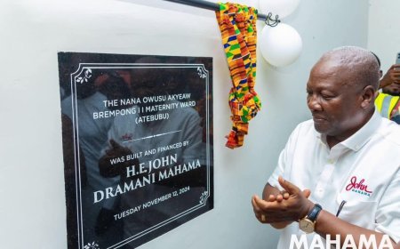 John Mahama Builds Maternity Facility for Atebubu