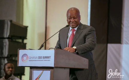 President Mahama Unveils 8-Pillar Economic Strategy to Revive Ghana's Economy