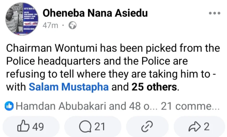 Chairman Wontumi Arrested After Reporting To Police CID