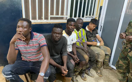 Anti-Galamsey Taskforce Raids Offin Shelter Belt: 12 Excavators Seized, Illegal Mining Camp Destroyed