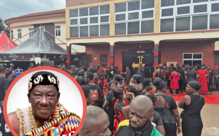 A Nation Bows to Royal Legacy: Asantehene Leads Grand Farewell for Late Mamponghene Daasebre Osei Bonsu II