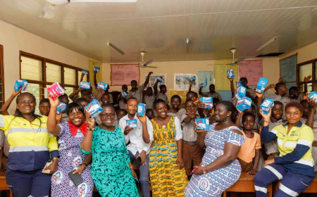 Gold Fields Ghana's Menstrual Hygiene Initiative Benefits 15 Schools