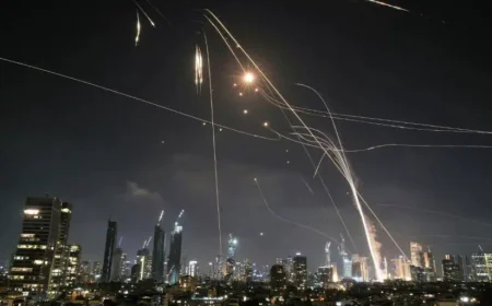 Missile Barrages Push Middle East to the Brink After Israeli Airstrikes Kill Iranian Generals