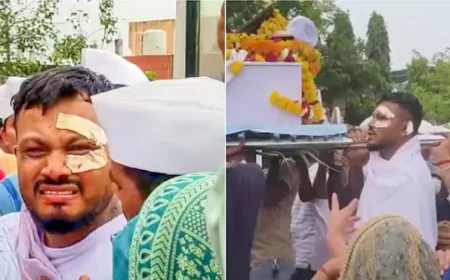 Air India Crash: Sole Survivor Vishwashkumar Ramesh Leads Brother’s Funeral After Tragic Diu Disaster