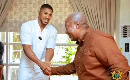 Anthony Joshua Hails Ghana’s Beauty and Hospitality: “Can’t Wait to Tell the World”
