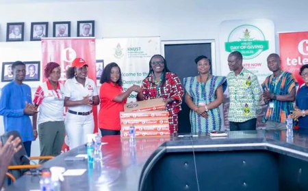 Telecel Ghana Foundation Donates 100 Laptops to KNUST