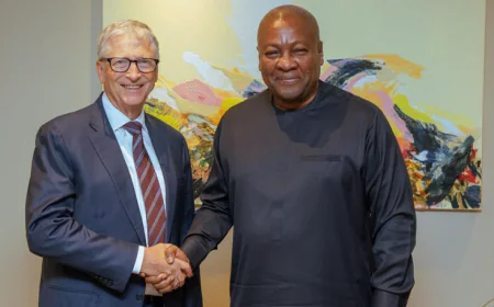 Mahama meets Bill Gates