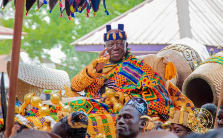 Historic Royal Visit: Eswatini’s King Mswati III Meets Otumfuo Osei Tutu II in Ghana
