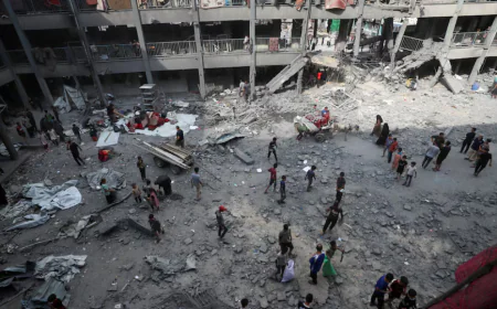 Israel pounds Gaza, killing 58, ahead of White House talks on ceasefire