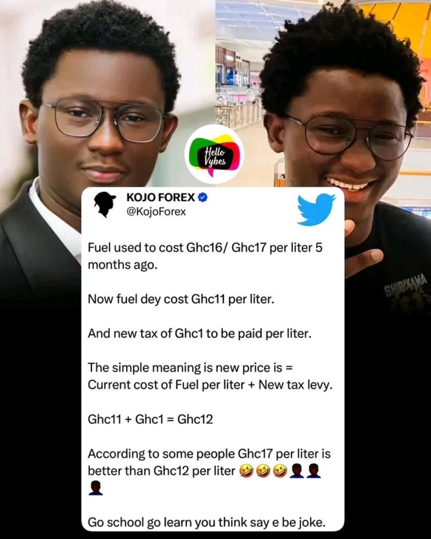 Kojo Forex Reacts to GH¢1 Fuel Price Reduction, Urges Long-Term Economic Reforms