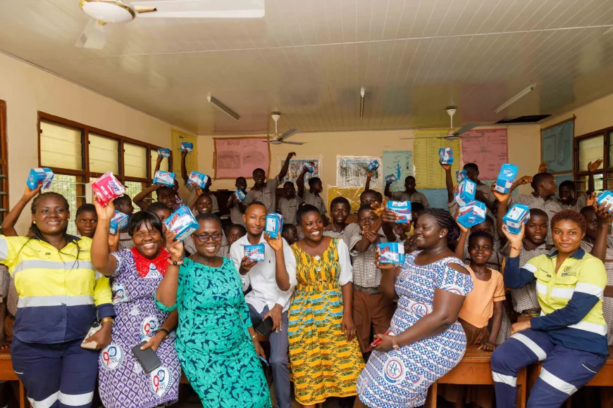 Gold Fields Ghana's Menstrual Hygiene Initiative Benefits 15 Schools
