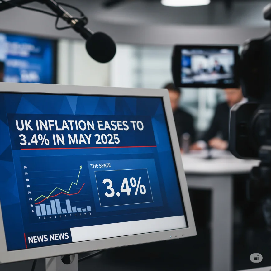 UK Inflation Eases to 3.4% in May as Markets Eye Bank of England Rate Decision