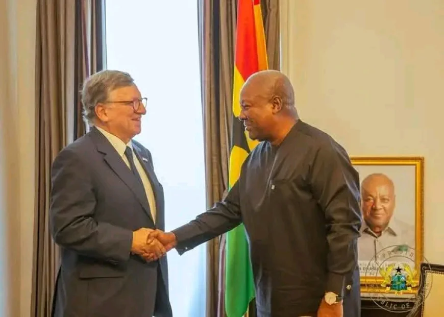 President Mahama Meets Gavi Chair and Bill Gates Ahead of Global Vaccine Pledging Summit