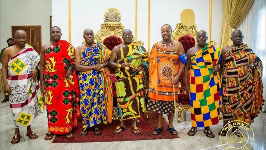 Historic Royal Visit: Eswatini’s King Mswati III Meets Otumfuo Osei Tutu II in Ghana
