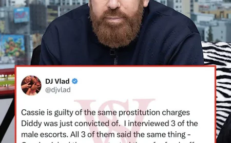 Cassie Dragged into Diddy’s Legal Scandal After Explosive Escort Allegations by DJ Vlad