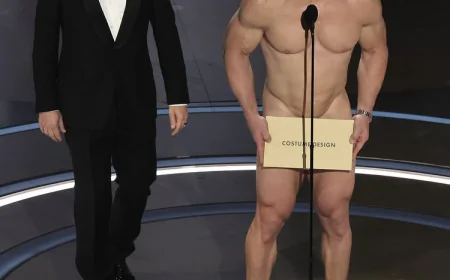 John Cena Walks the Oscars Stage Completely Naked  - Audience Left Speechless
