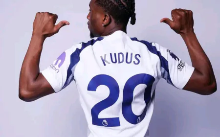 Kudus Vows to Dazzle Spurs Fans After Tottenham Switch