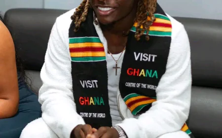 Man City Star Jérémy Doku Touches Down in Ghana for Charity Mission