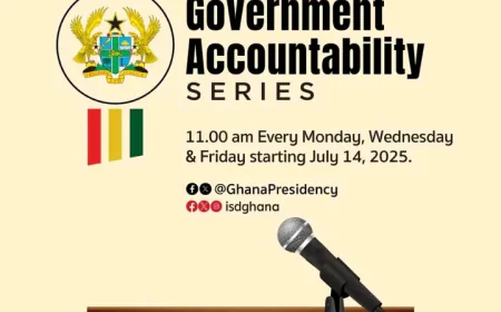 Presidency to Launch Government Accountability Series on July 14