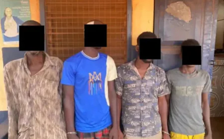 Four suspects arrested for killing a 70 years old woman