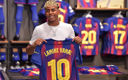 Barcelona's Lamine Yamal Inherits Iconic Number 10 Shirt Once Worn by Messi