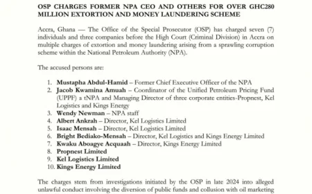 OSP Charges Ex-NPA Boss and 9 Others Over Petroleum Sector Extortion Scheme