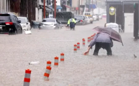 South Korea Floods: Four Dead, Over 1,300 Evacuated as Record-Breaking Rainfall Triggers National Alert
