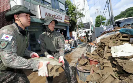 Torrential Rains Trigger Deadly Floods and Landslides in South Korea, Killing at Least 14