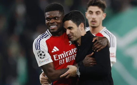 ARSENAL COACH MIKEL ARTETA DEFENDS CLUB’S HANDLING OF THOMAS PARTEY AMID SERIOUS CHARGES