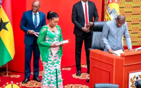 Ewurabena Aubynn Sworn In Amid Minority Walkout