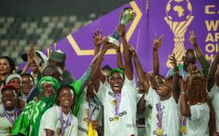 Hero’s Welcome for Super Falcons as They Arrive in Abuja with Historic WAFCON Title