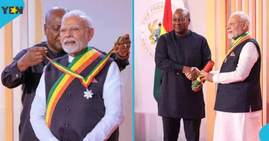 Indian Prime Minister Modi honoured with Order of the Star of Ghana