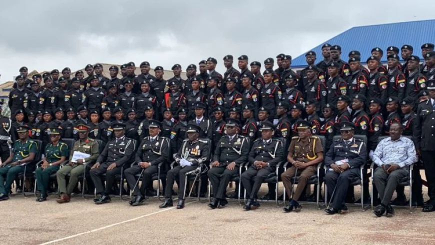Ghana Police Service Welcomes 545 New Recruits, Readying Force for 24-Hour Economy Security