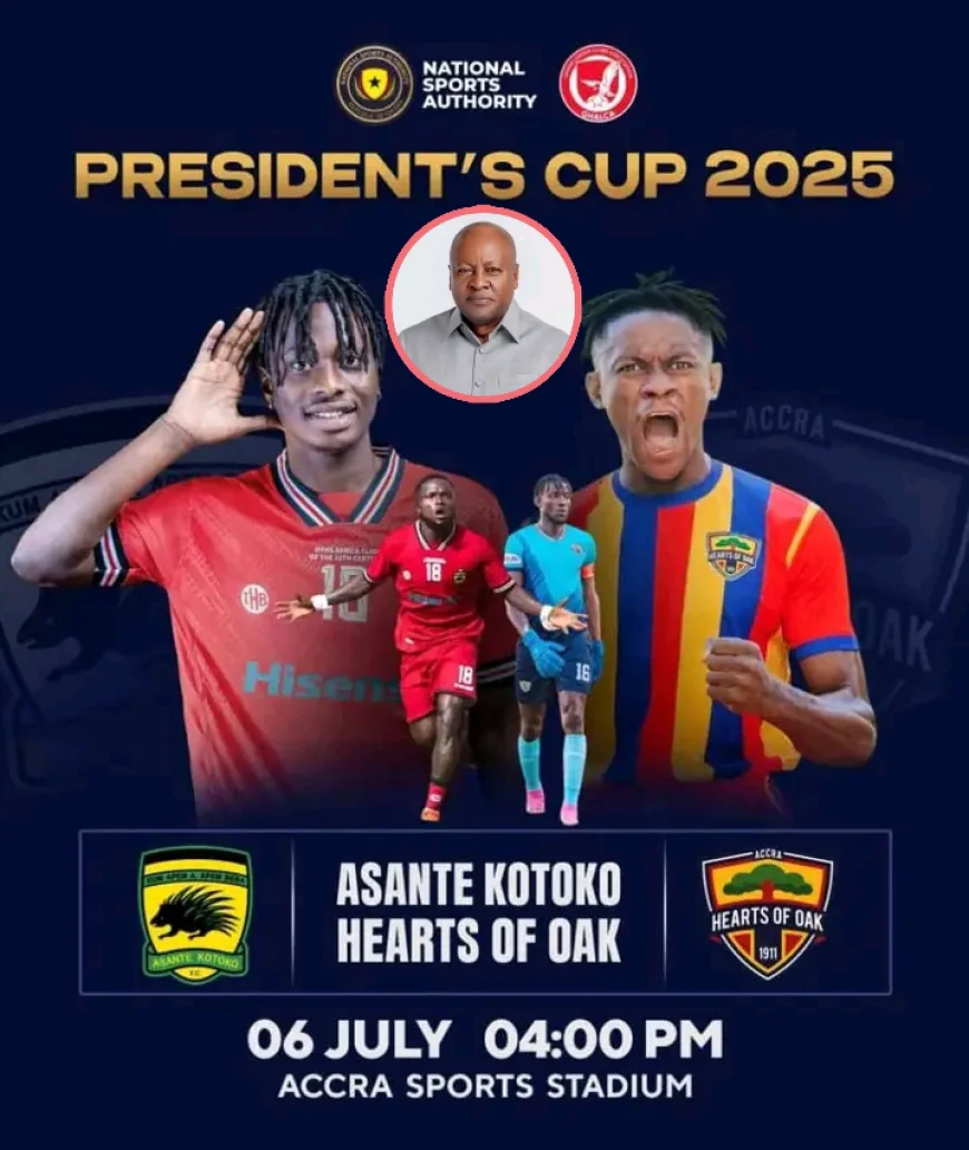 President Mahama Teases Hearts-Kotoko Clash Ahead of Presidential Cup Presentation