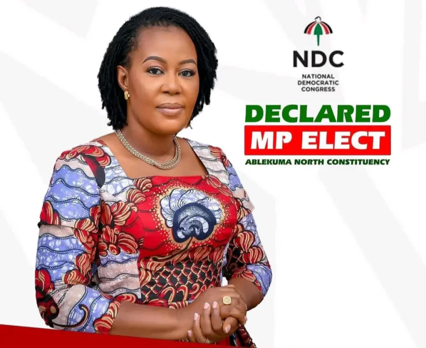 Breaking News: NDC's Ewurabena Aubynn Wins Ablekuma North Re-Run by Slim Margin