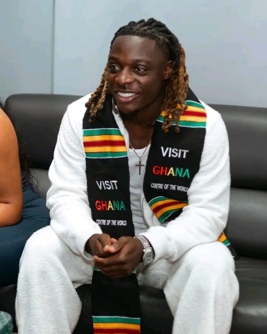 Man City Star Jérémy Doku Touches Down in Ghana for Charity Mission