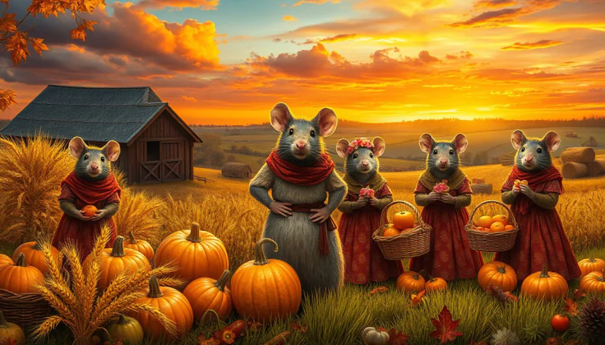 During Harvest Time: Rat Keeps Five Wives – An In-Depth Exploration of Cultural Tales and Symbolism