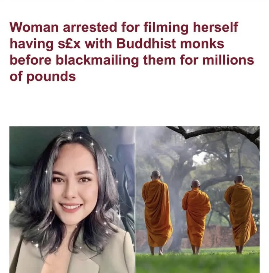 Shockwaves in Thailand: Woman Arrested for Blackmailing Monks After Alleged Sexual Encounters