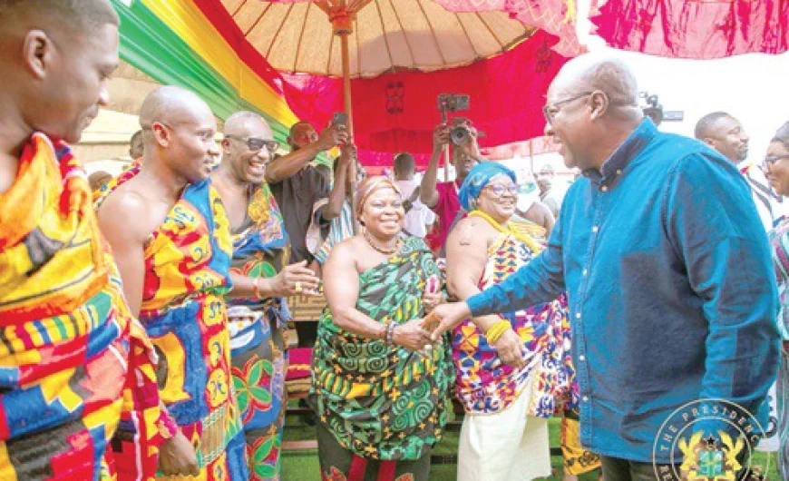 President Mahama Vows Completion of Eastern Region Projects