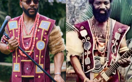 Ebuka Obi-Uchendu Honors Highlife Icon Oliver de Coque with Stylish Tribute on Big Brother Naija Live Show