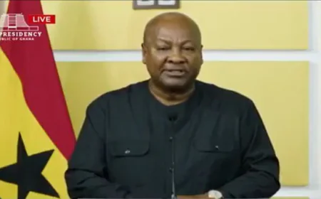 President Mahama Delivers Heartfelt Tribute to Helicopter Crash Victims