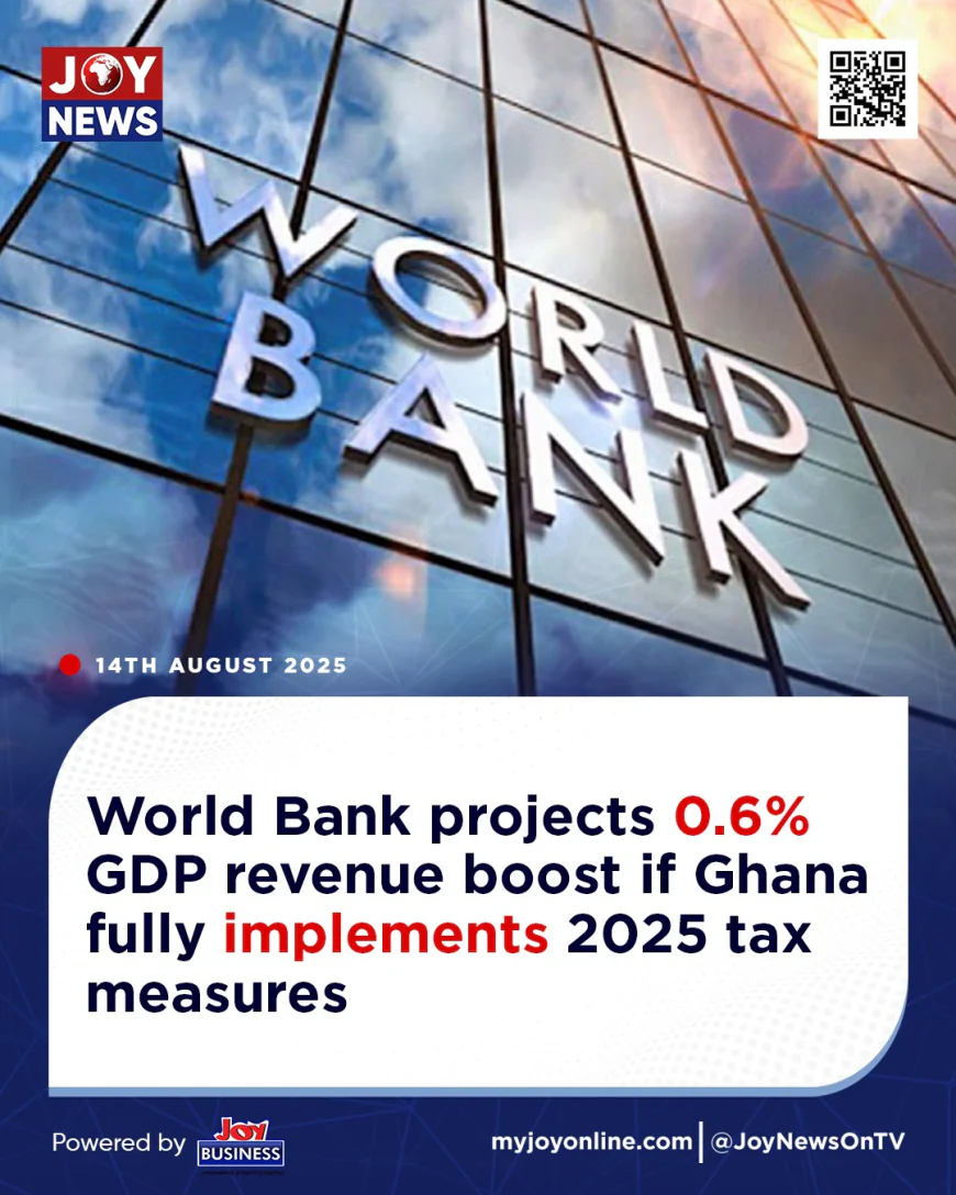 World Bank Forecasts 0.6% GDP Revenue Boost for Ghana in 2025