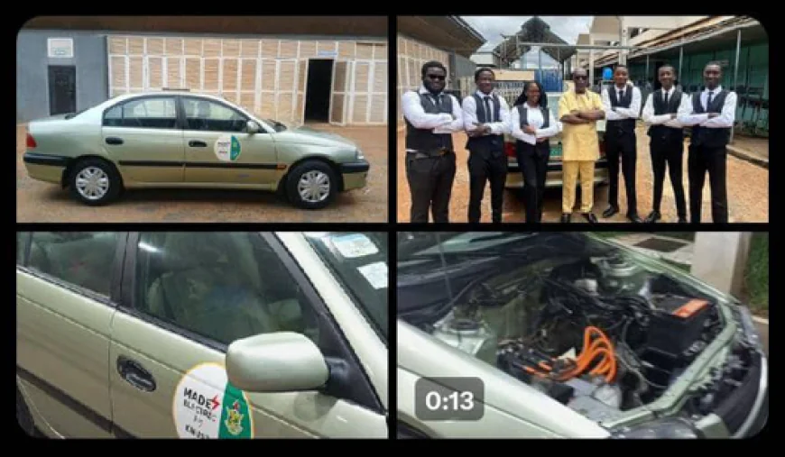 KNUST Students Convert Petrol-Powered Car into Fully Functional Electric Vehicle