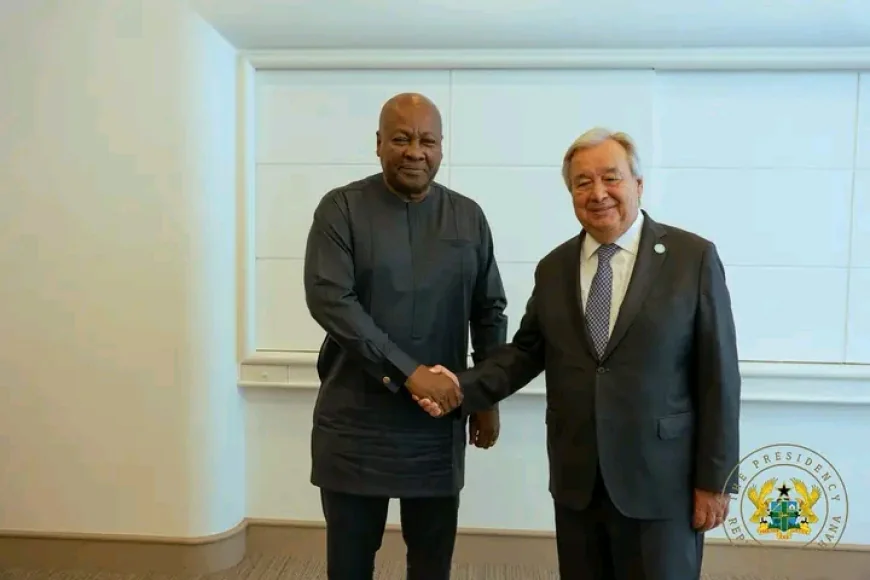 Mahama meets UN Chief at TICAD9, reaffirms Ghana’s role in regional security